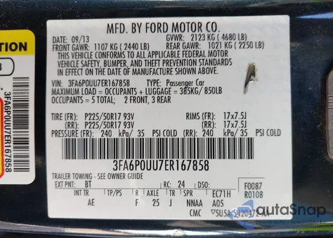 2014 Ford Fusion Hybrid S из США, поврежденный, VIN 3FA6P0UU7ER167858